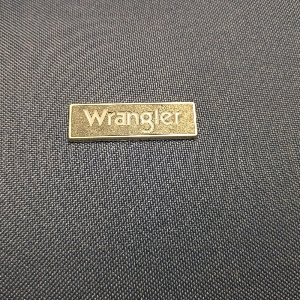 Wrangler Navy Blue Travel Boarding Bag Trolley Sleeve Shoulder Strap 14x10x4